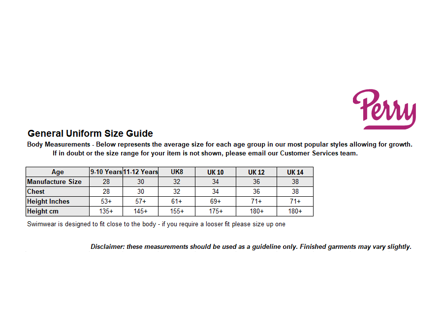 Sizing Guide