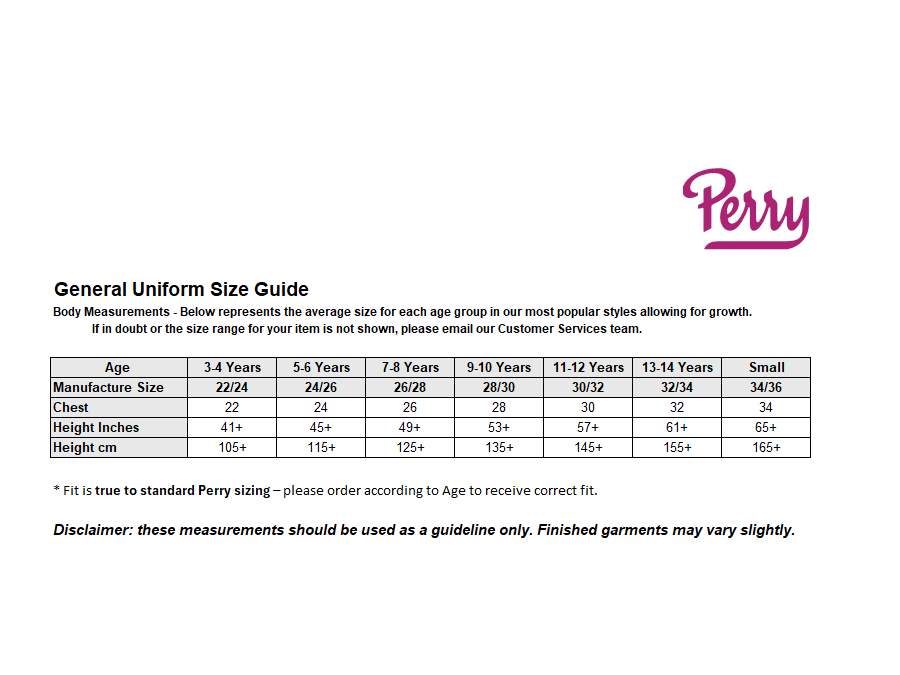 Sizing Guide