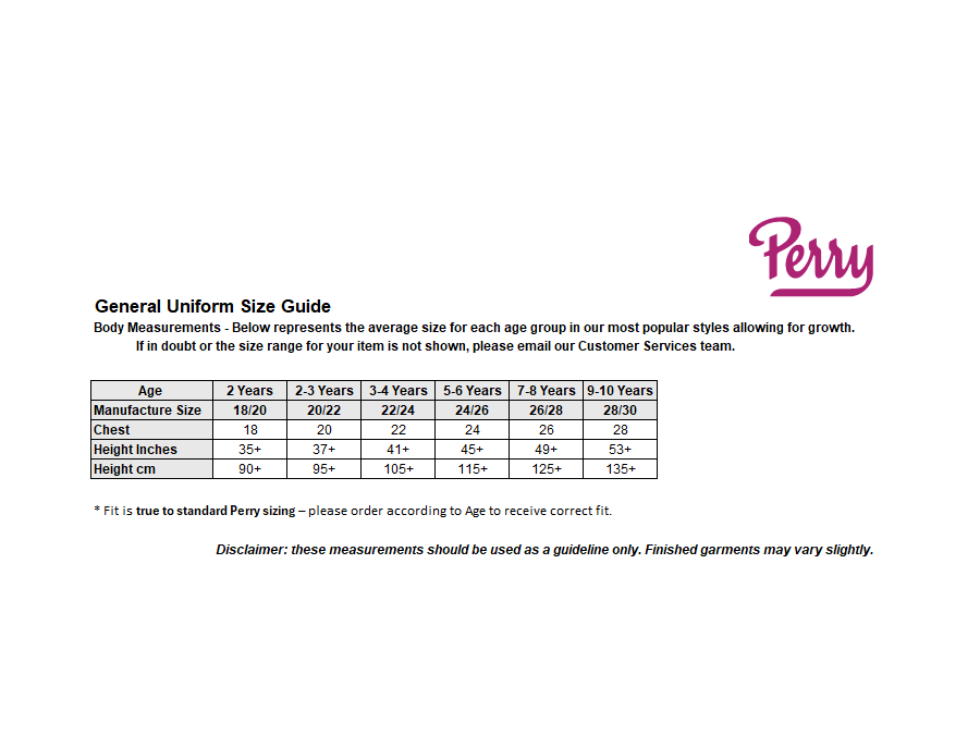 Sizing Guide