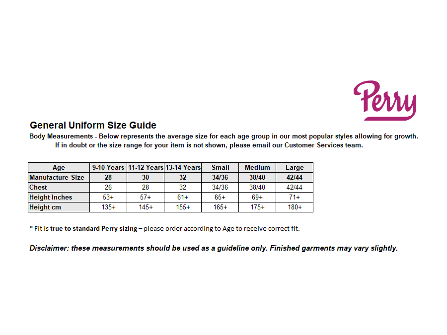 Sizing Guide