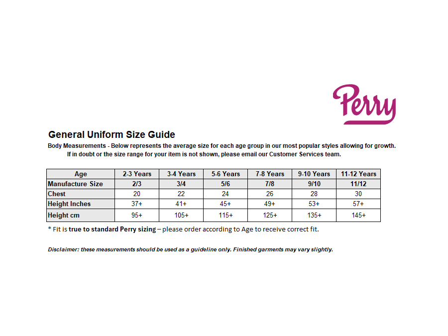 Sizing Guide