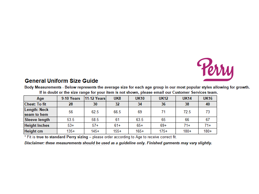 Sizing Guide