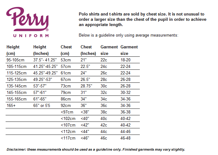 Sizing Guide