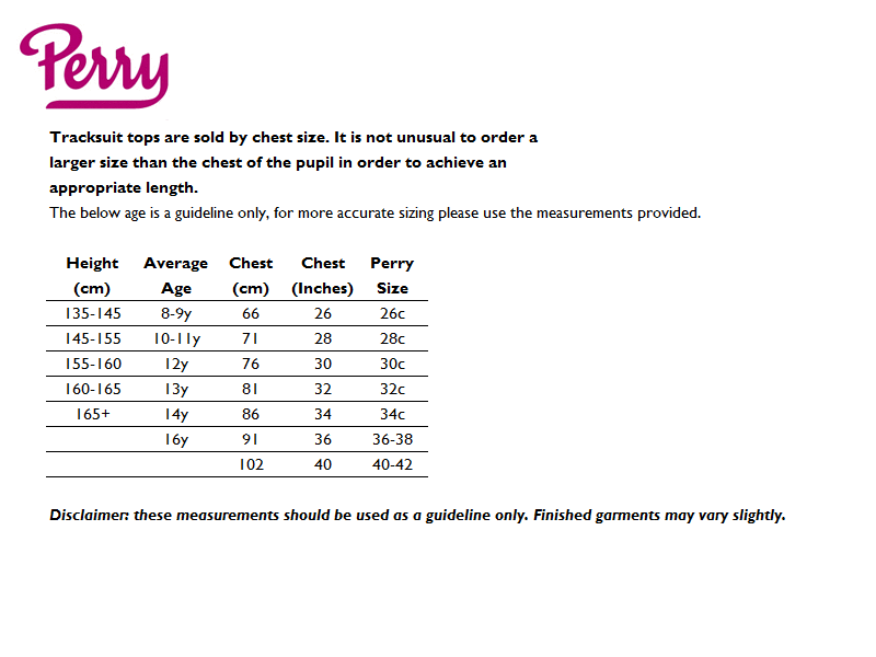 Sizing Guide