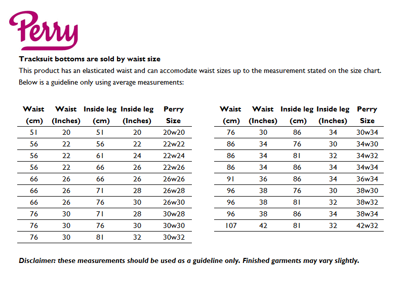Sizing Guide