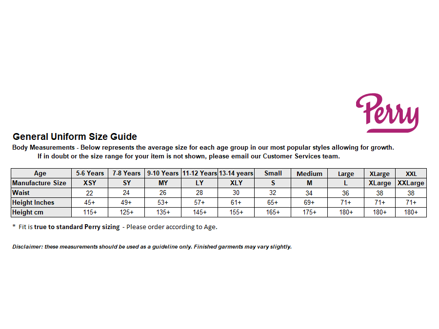 Sizing Guide