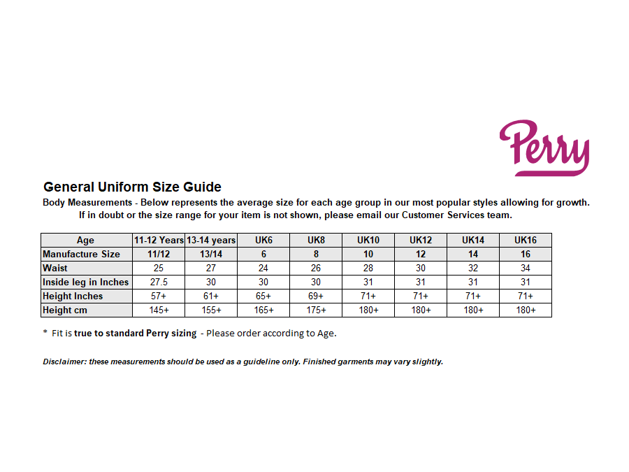 Sizing Guide