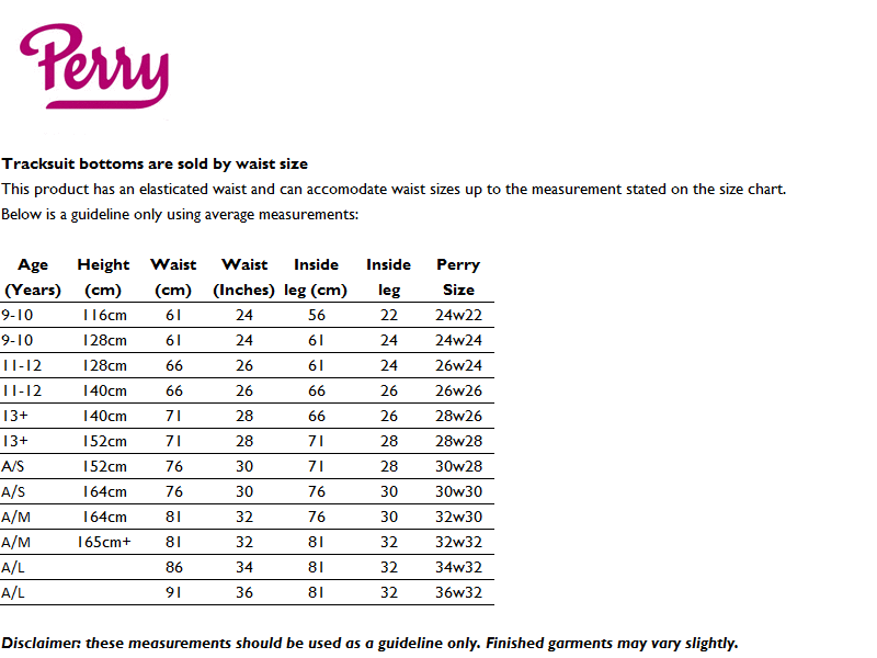 Sizing Guide