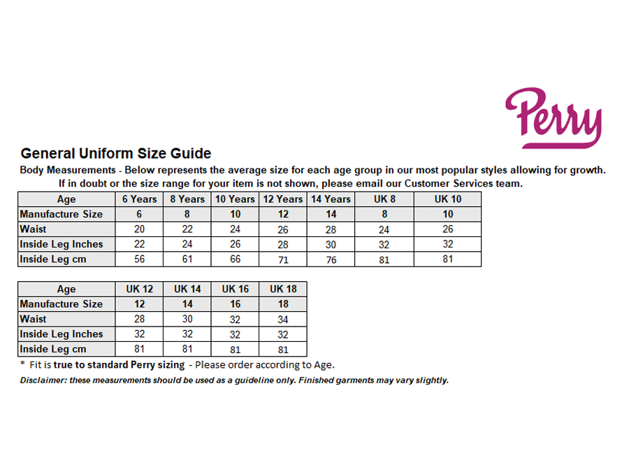 Sizing Guide