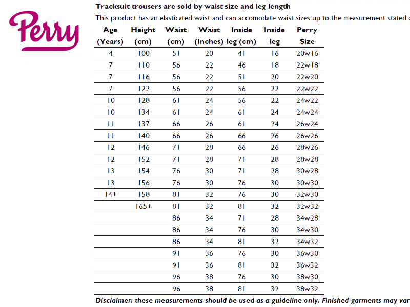 Sizing Guide