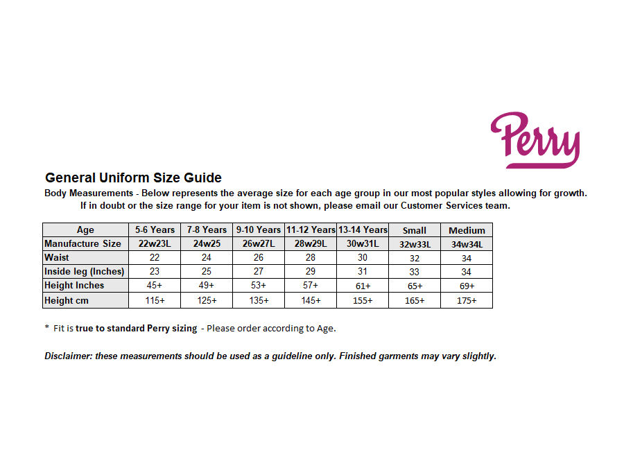 Sizing Guide