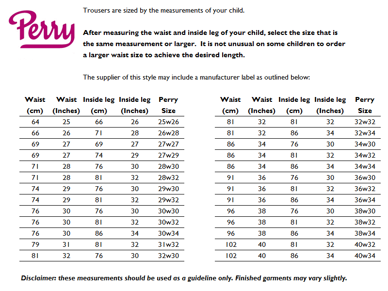 Sizing Guide