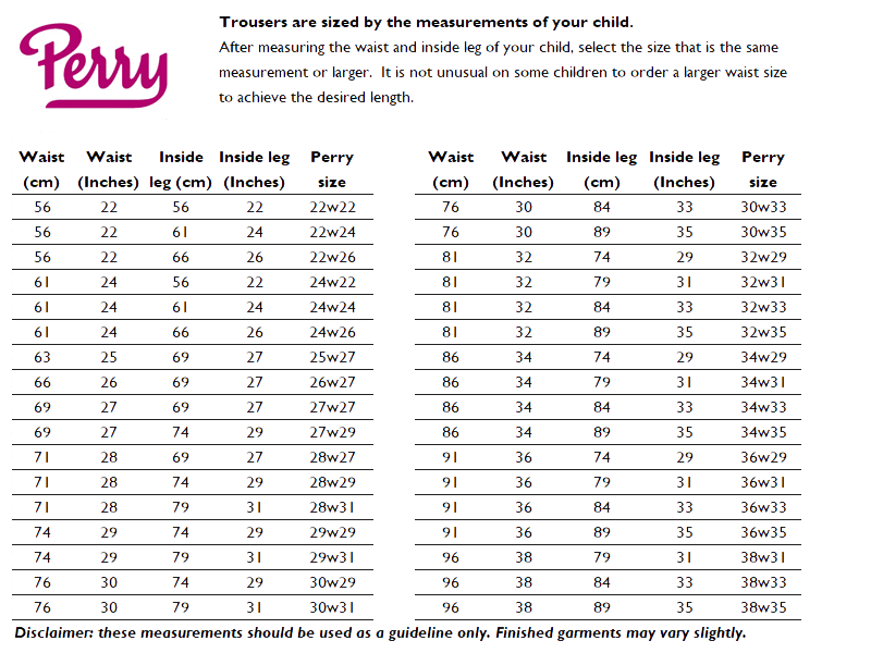 Sizing Guide
