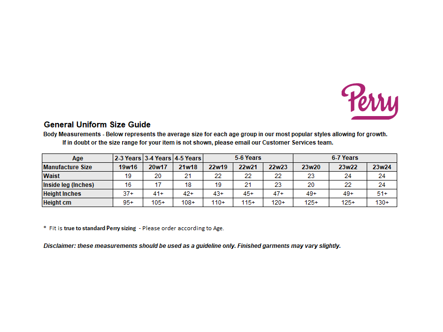Sizing Guide