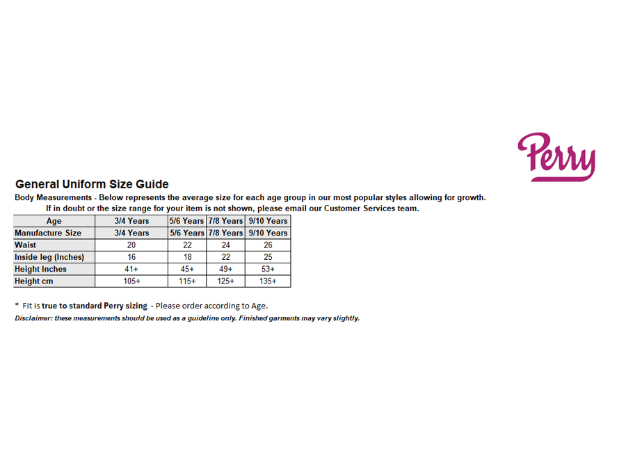 Sizing Guide