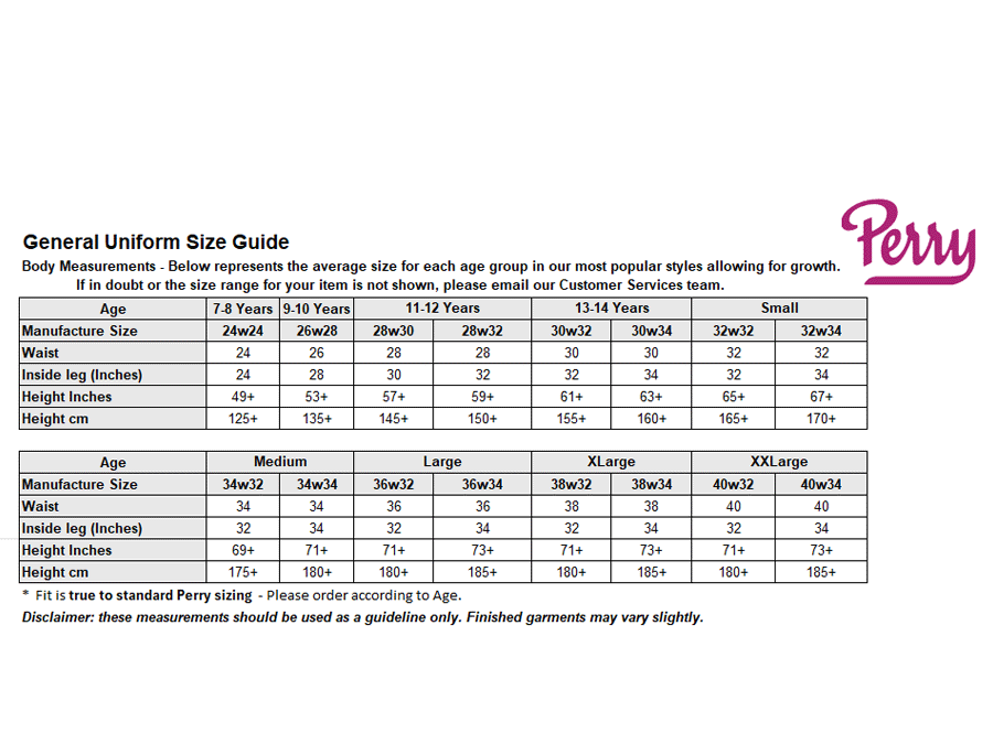 Sizing Guide