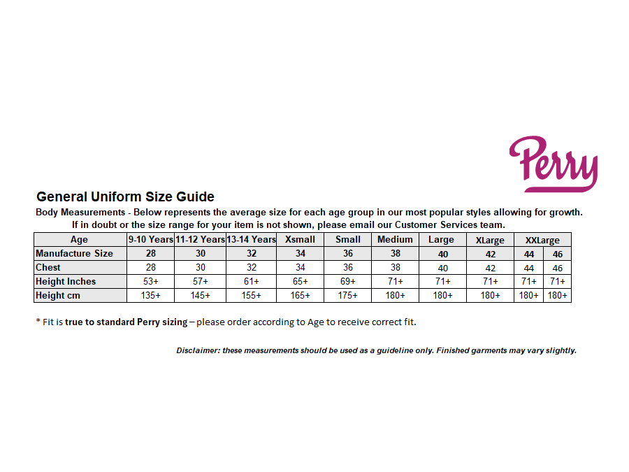 Sizing Guide