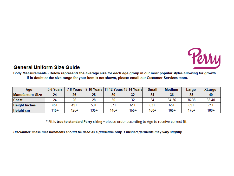 Sizing Guide