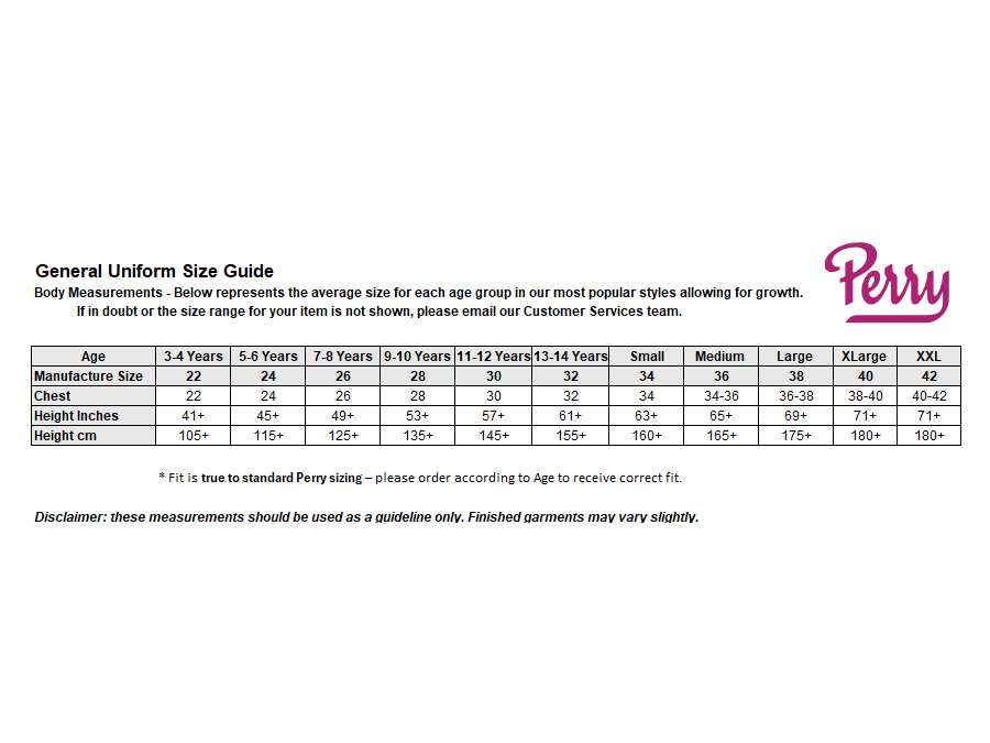 Sizing Guide