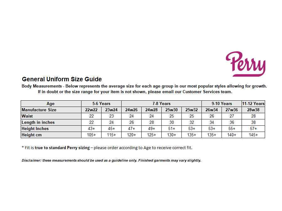 Sizing Guide