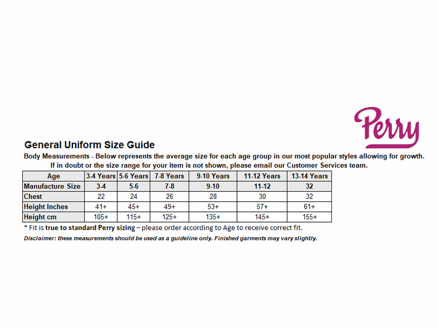 Sizing Guide