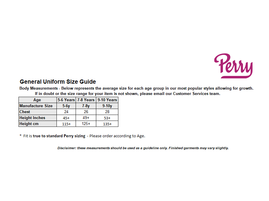 Sizing Guide