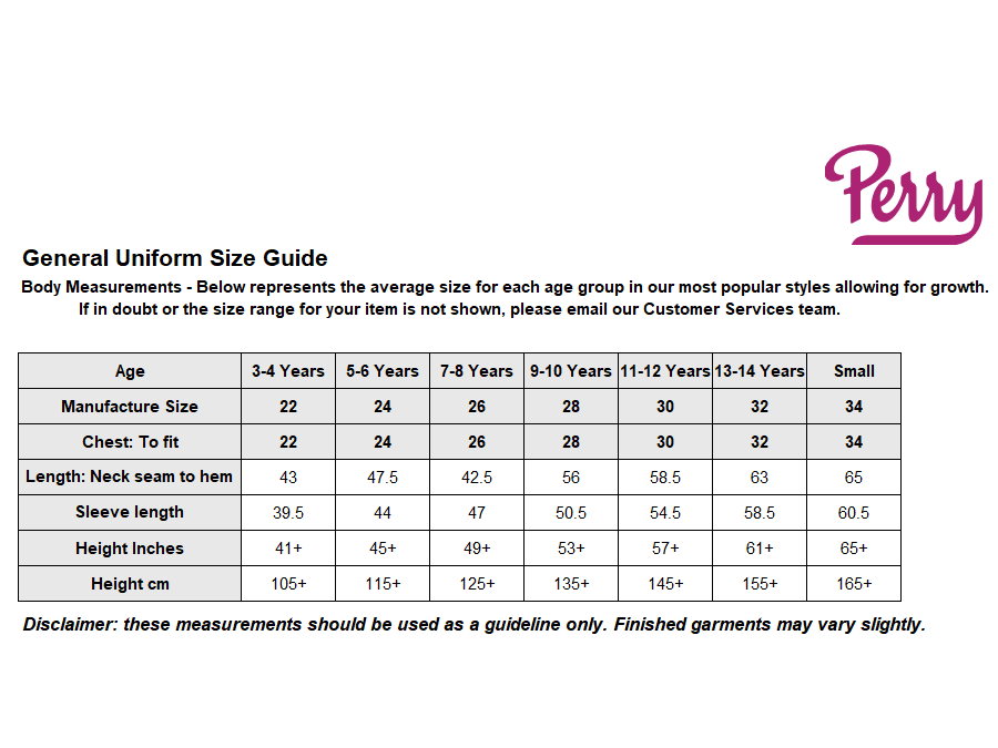 Sizing Guide