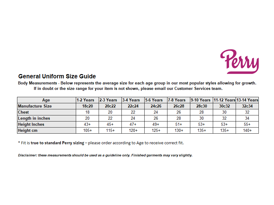 Sizing Guide