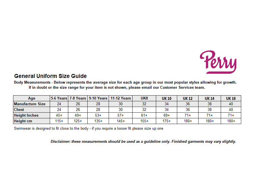 Sizing Guide