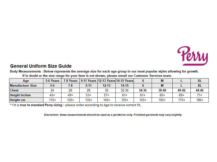 Sizing Guide